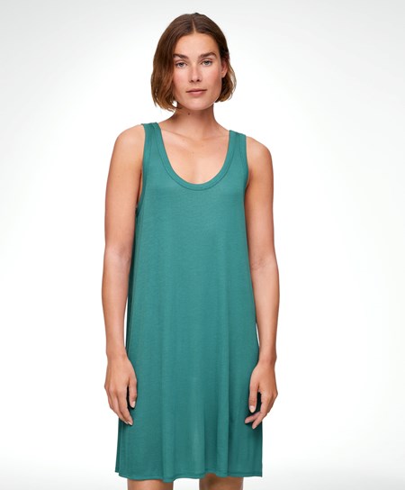 Oysho 100% Lyocell Krótkie Nightdress Ciemny Zielone | 084613LKB