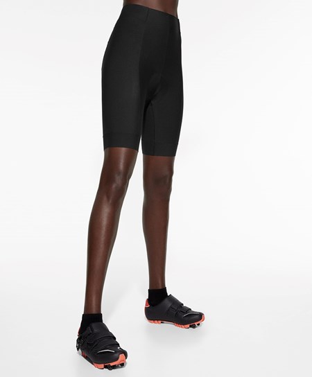 Oysho 20cm Cycling Shorts Czarne | 973125GUV
