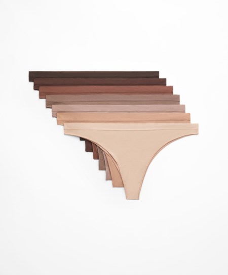 Oysho 7 Pantone™ Polyamide Brazilian Briefs Brązowe | 563741VDL