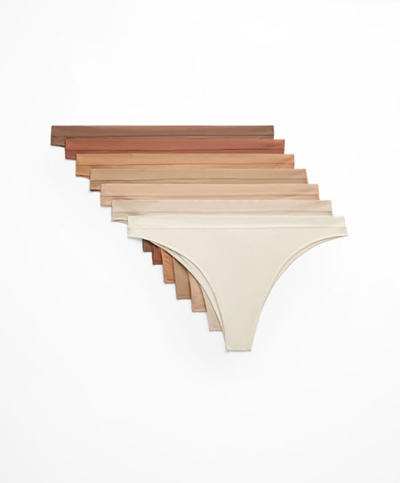 Oysho 7 Pantone™ Polyamide Brazilian Briefs Różowe | 793802HXR