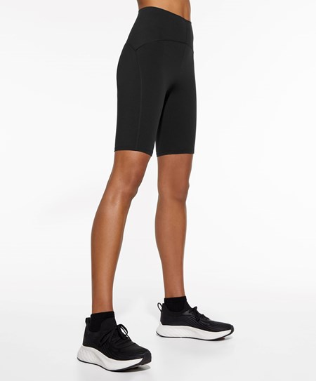 Oysho Basic Compressive 25cm Cycle Leggings Czarne | 938275DWC