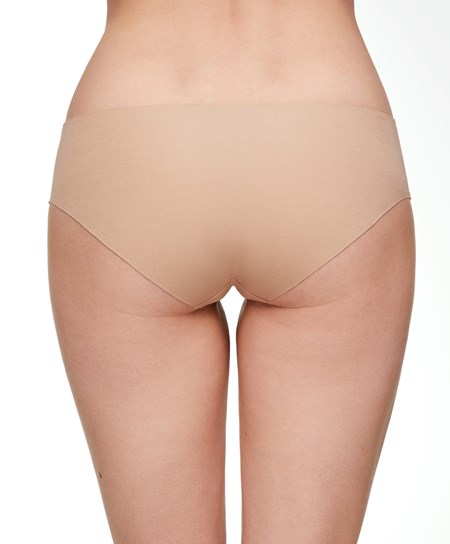 Oysho Bawełniane Invisible Klasyczne Briefs Beżowe | 792064GDX