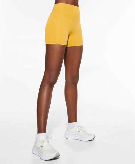 Oysho Comfortlux High-rise 10cm Hot Pants Żółte | 342859FPT