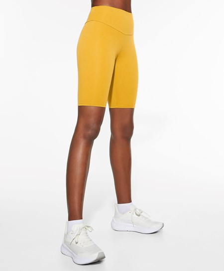 Oysho Comfortlux High-rise 25cm Cycle Leggings Żółte | 309682GAW