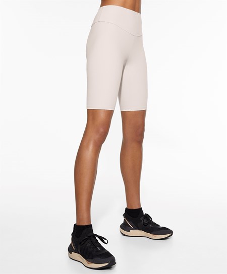 Oysho Comfortlux High-rise 25cm Cycle Leggings Ivory Ecru | 724510JPX