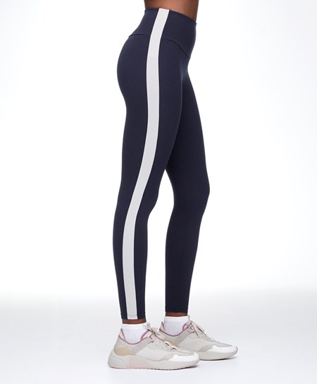Oysho Comfortlux High-rise 65cm Ankle-length Leggings Granatowe | 893750ZJU