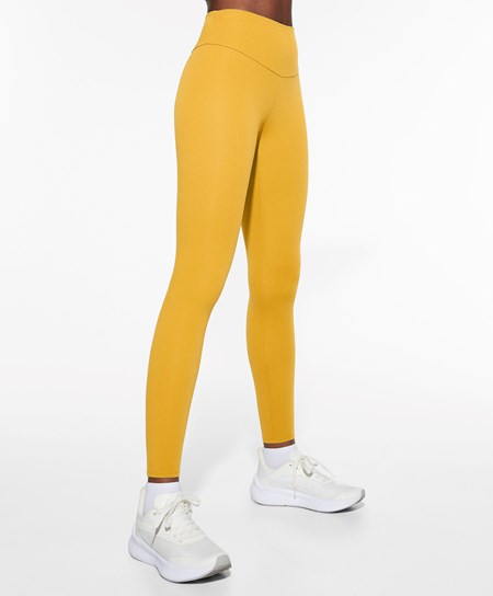 Oysho Comfortlux High-rise Ankle-length Leggings Żółte | 289635NVD