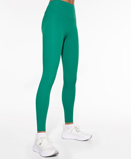 Oysho Comfortlux High-rise Ankle-length Leggings Zielone | 548236IEL