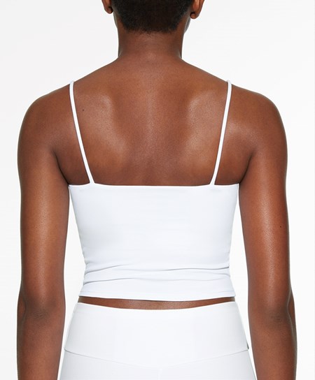 Oysho Comfortlux Z Paskami Top Białe | 943625TNP