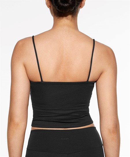 Oysho Comfortlux Z Paskami Top Czarne | 209541XQN