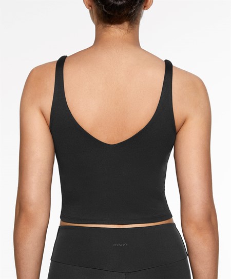 Oysho Comfortlux Z Paskami Top Czarne | 387510VSA