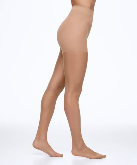 Oysho Compressive 8 Denier Tights Beżowe | 843162OXA