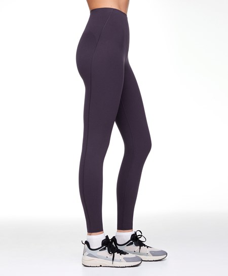 Oysho Compressive Core Control Ankle-length Leggings Ciemny Fioletowe | 164037UKV
