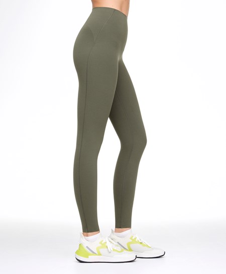 Oysho Compressive Core Control Ankle-length Leggings Ciemny Khaki | 749053GYK
