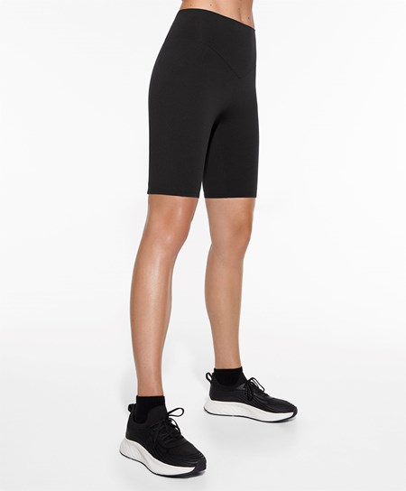 Oysho Compressive Pocket 20cm Cycle Leggings Czarne | 927058ZUP