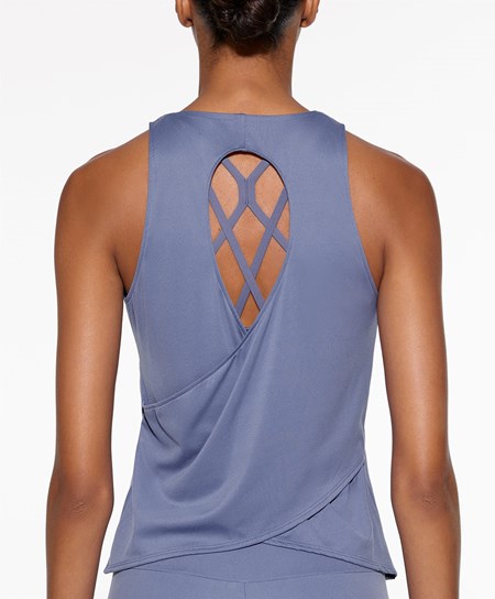 Oysho Cross-back Comfortlux T-shirt Jasny Niebieskie | 452901TZI