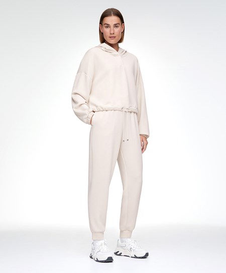 Oysho Ecru Modal Tracksuit Stone | 394601BDX