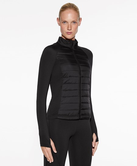 Oysho Fellex® Aerogel Watowany Biegania Jacket Czarne | 068549HSL