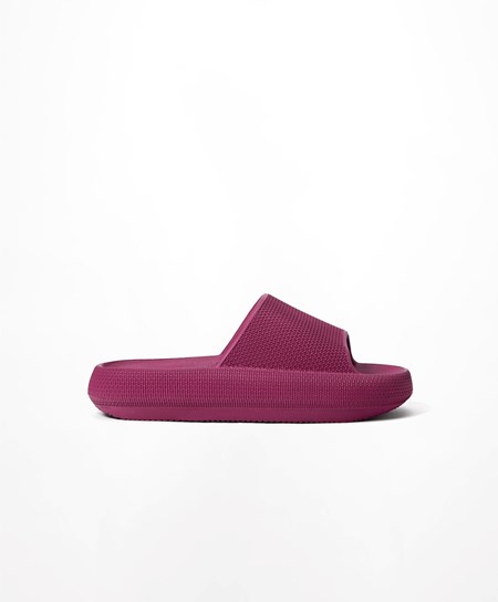 Oysho Flatform Sandals Fioletowe | 065389XON