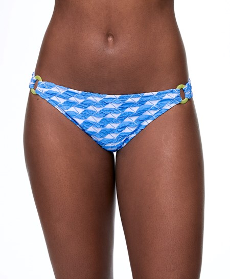 Oysho Geometric Jacquard Medium-coverage Bikini Briefs Niebieskie | 137609BUP