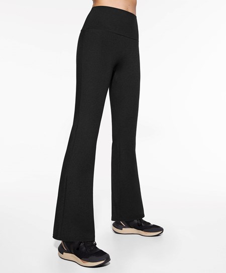 Oysho High-rise Comfortlux Flare Trousers Ciemny Szare | 279385ERI