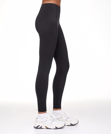 Oysho High-strength Fabric 65cm Ankle-length Leggings Czarne | 103789YJV