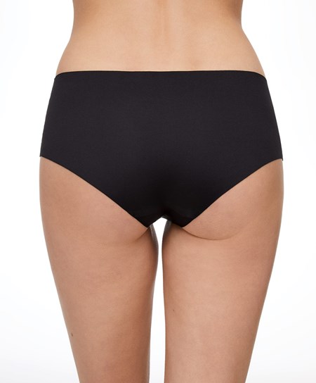 Oysho Invisible Laser-cut Cheekies Czarne | 263841KIT