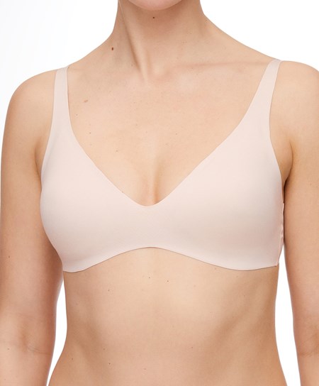 Oysho Invisible Laser-cut Halterneck-style Bra Almond | 269407JPO
