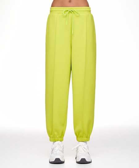 Oysho Joggers With Interlock Detail Lime | 673520HTR