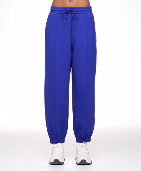 Oysho Joggers With Interlock Detail Niebieskie | 974310ELS