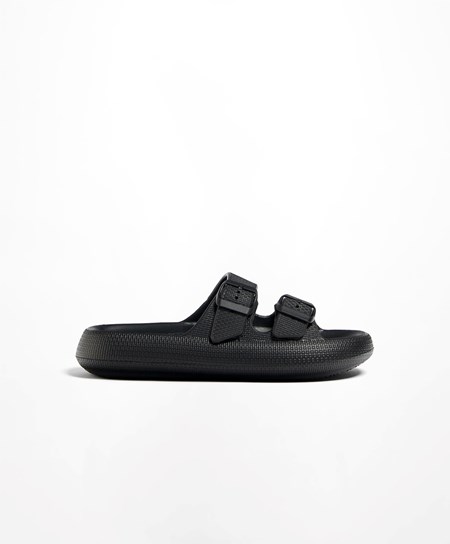 Oysho Klamry Moulded Beachwear Platforms Czarne | 241635JAY