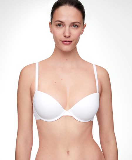 Oysho Klasyczne Bawełniane Underwired Bra Białe | 659341SWJ