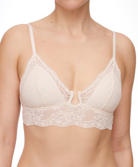 Oysho Koronkowe Bralette Pink-ecru | 695084FOU