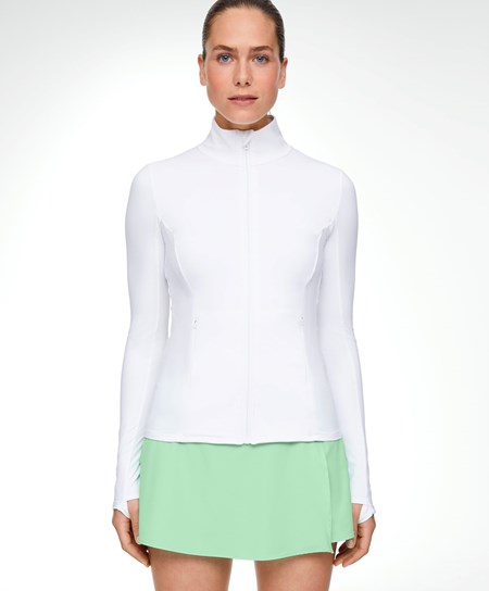 Oysho Light Warm Biegania Jacket Białe | 825491AJN