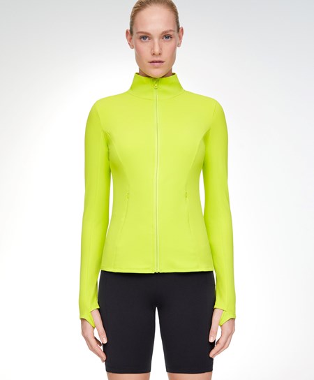 Oysho Light Warm Biegania Jacket Lime | 268314GWD