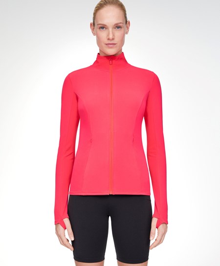 Oysho Light Warm Biegania Jacket Różowe | 984630JRG