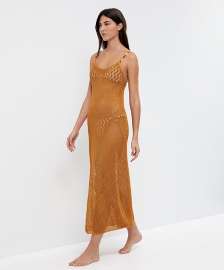 Oysho Long Crochet Sukienki Honey | 731489XQB