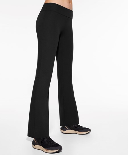 Oysho Low-rise Komfort Flare Trousers Czarne | 453702NLD