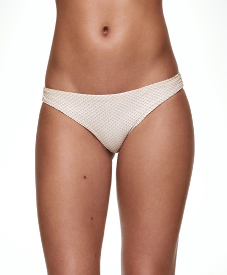 Oysho Mid-rise Bikini Briefs Białe | 659072DUE