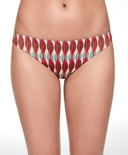Oysho Mid-rise Bikini Briefs Terracotta | 452180IGR