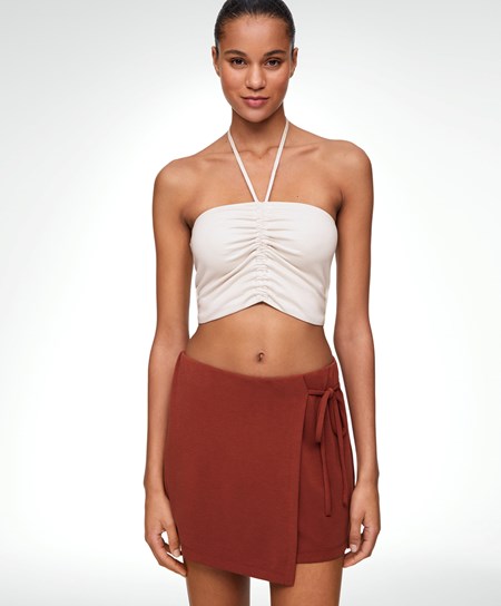 Oysho Modal Z Paskami Top Stone | 059618TLN