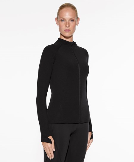 Oysho Odoractiv Biegania Jacket Czarne | 379185NEC