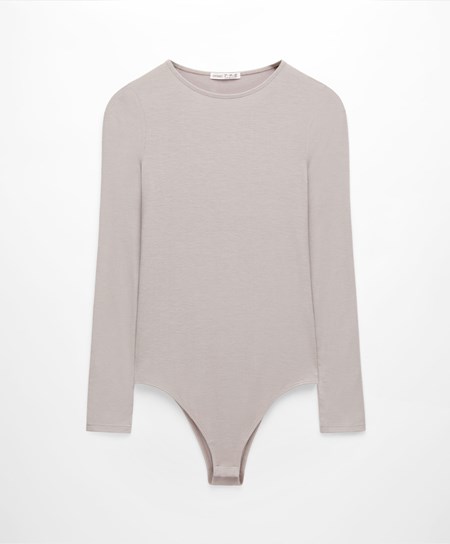 Oysho Outlast® Thermal Body Pale Taupe | 038924BVA