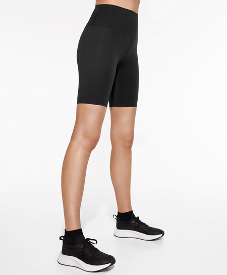 Oysho Perfect-adapt High-rise 20cm Cycle Shorts Czarne | 589640VZE