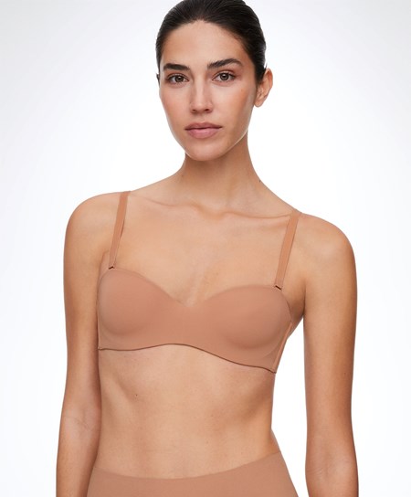 Oysho Polyamide Bra With Removable Straps Tan | 869247AZR