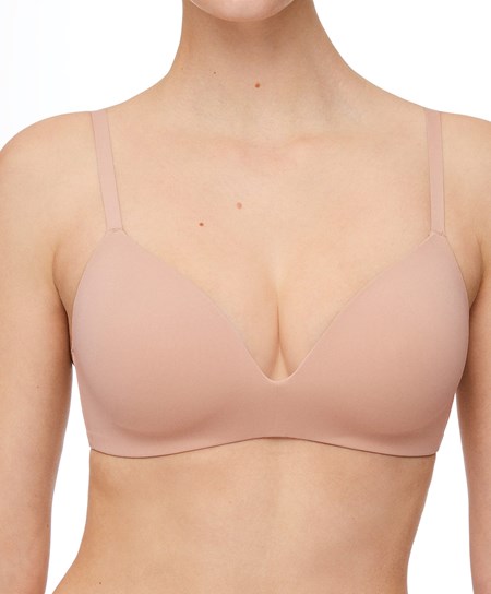 Oysho Polyamide Full Triangle Bra Beżowe | 612947QPS