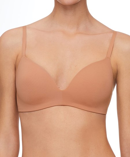 Oysho Polyamide Full Triangle Bra Tan | 036927WUY
