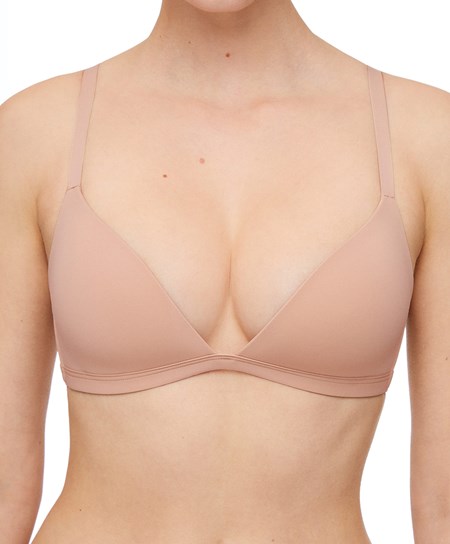 Oysho Polyamide Low-cut Triangle Bra Beżowe | 879602XWZ