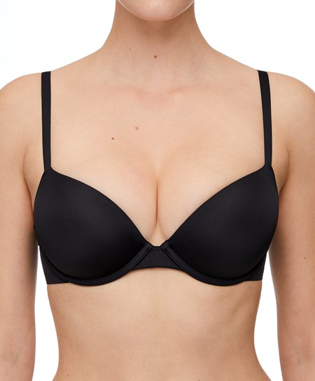 Oysho Push-up Klasyczne Bra In Polyamide Czarne | 017562BWL