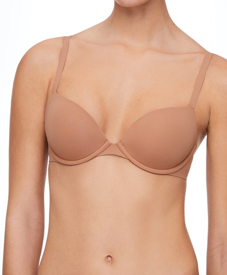 Oysho Push-up Klasyczne Bra In Polyamide Tan | 062594RQL